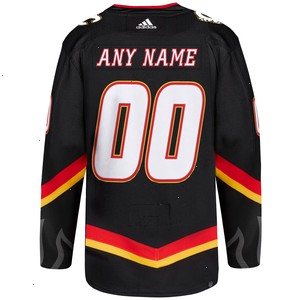 Calgary Flames adidas Alternate Primegreen Authentic Pro Custom Jersey - Black