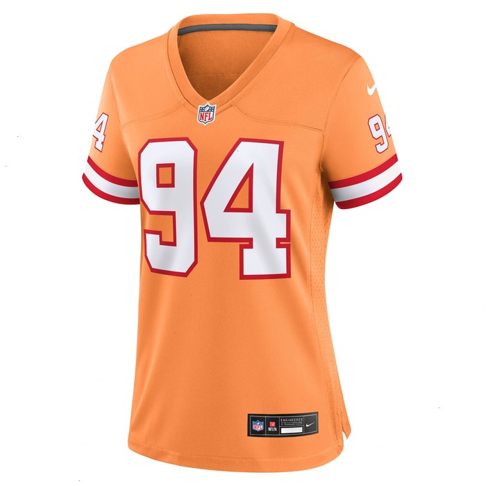 Calijah Kancey Tampa Bay Buccaneers Nike Women's Alternate Team Game Jersey - Orange