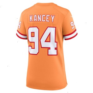 Calijah Kancey Tampa Bay Buccaneers Nike Women's Alternate Team Game Jersey - Orange