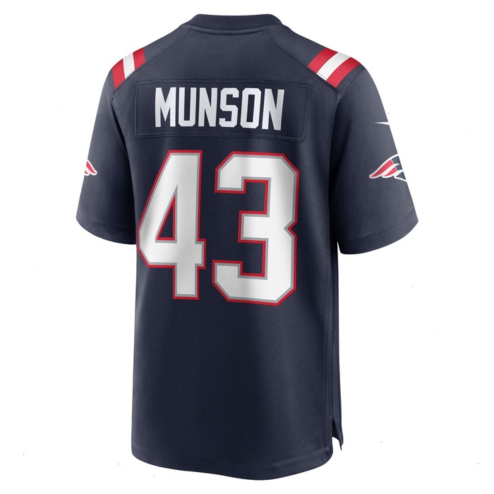 Calvin Munson New England Patriots Nike Home Game Player Jersey - Navy