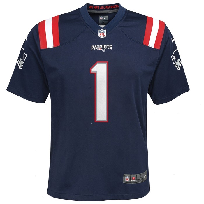 Cam Newton New England Patriots Nike Youth Game Jersey - Navy