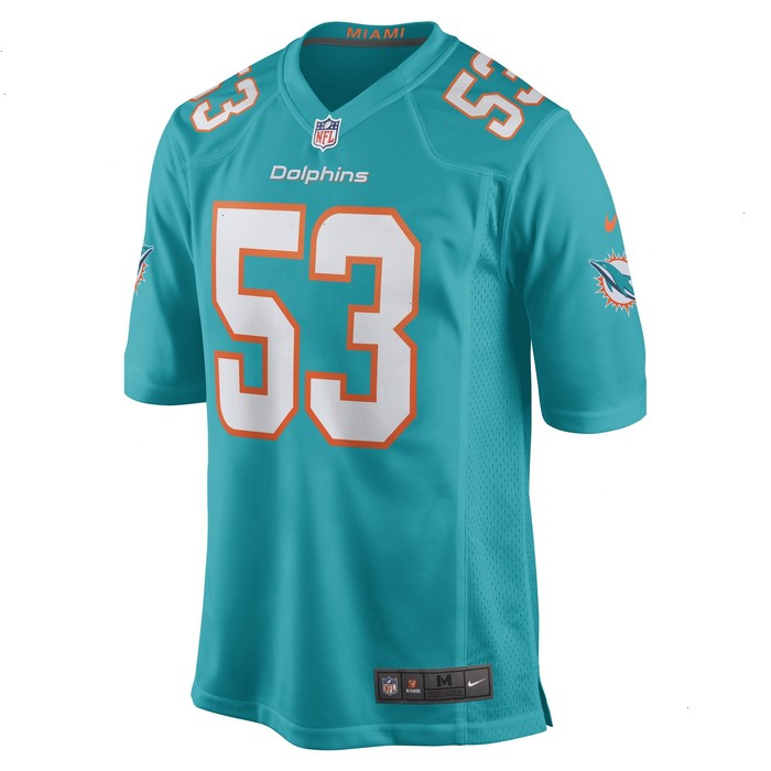 Cameron Goode Miami Dolphins Nike Game Player Jersey - Aqua