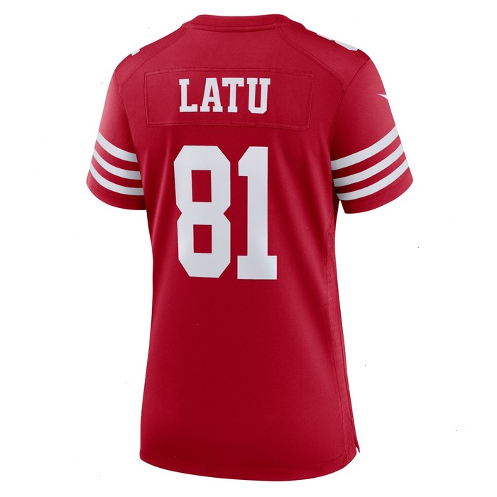 Cameron Latu San Francisco 49ers Nike Women's Team Game Jersey - Scarlet