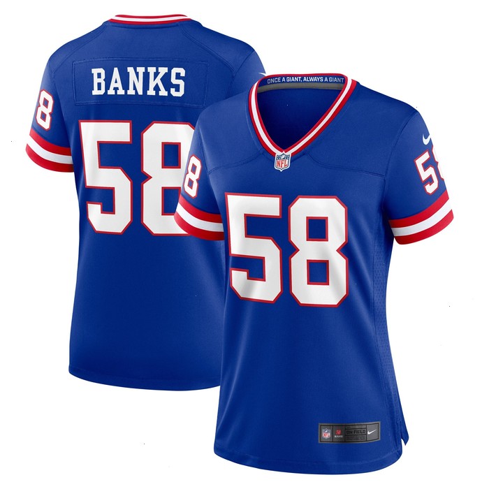 Carl Banks New York Giants Nike Women's Classic Retired Player Game Jersey - Royal