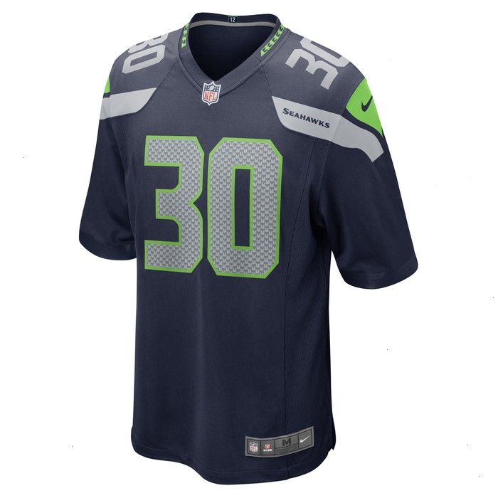 Carlos Hyde Seattle Seahawks Nike Game Jersey - College Navy