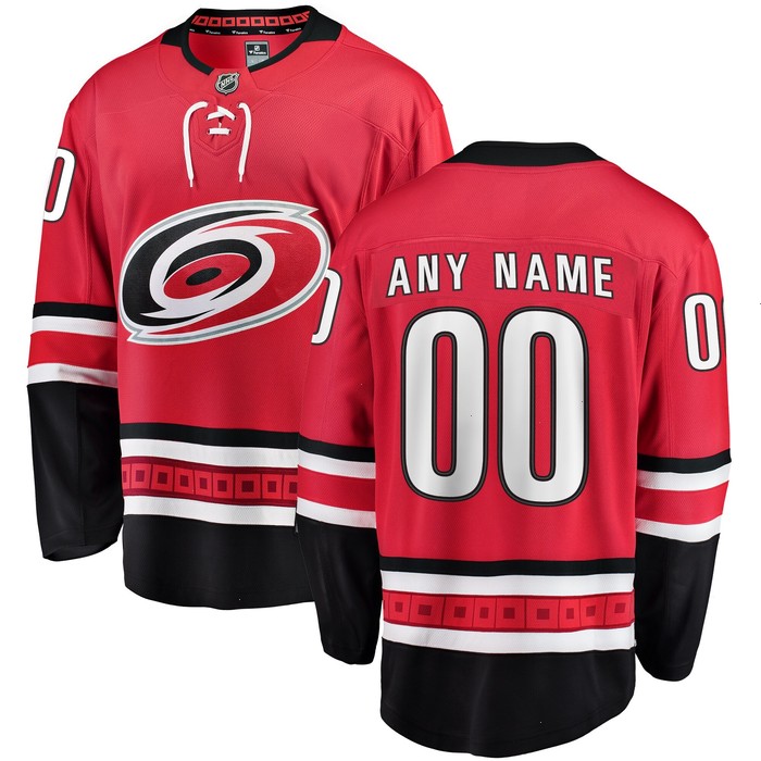 Carolina Hurricanes Fanatics Branded Alternate Breakaway Custom Jersey - Red