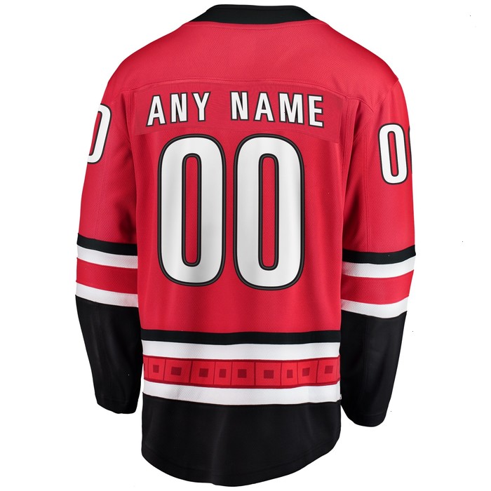 Carolina Hurricanes Fanatics Branded Alternate Breakaway Custom Jersey - Red