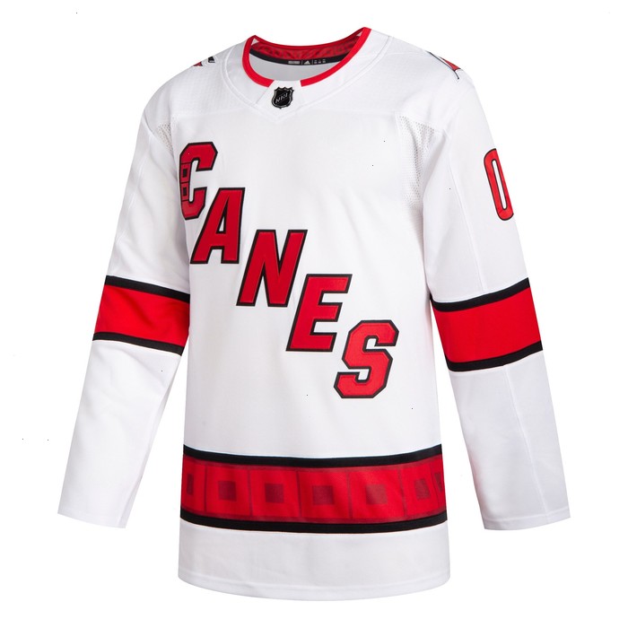 Carolina Hurricanes adidas 2020/21 Away Custom Authentic Jersey - White