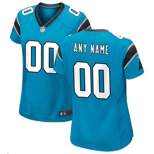 Carolina Panthers Nike Women's Alternate Custom Game Jersey - Blue