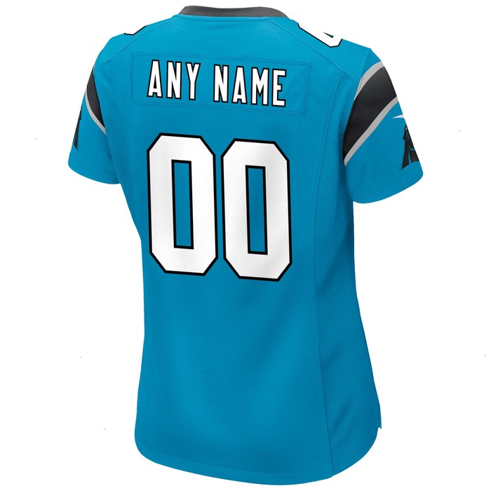 Carolina Panthers Nike Women's Alternate Custom Game Jersey - Blue