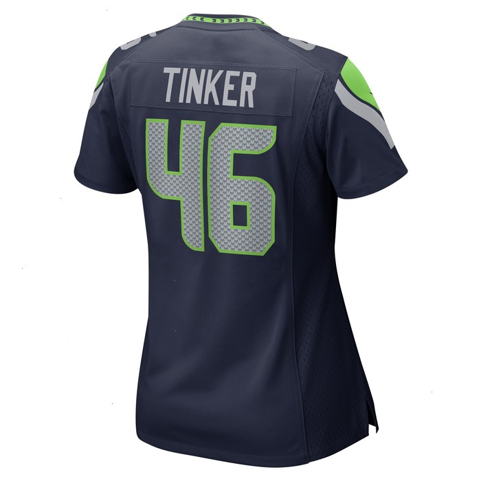 Carson Tinker Seattle Seahawks Nike Women's Home Game Player Jersey - College Navy