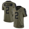 Carson Wentz Indianapolis Colts Nike 2021 Salute To Service Limited Player Jersey - Olive