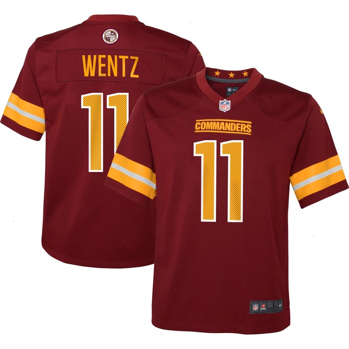 Carson Wentz Washington Commanders Nike Youth Game Jersey - Burgundy