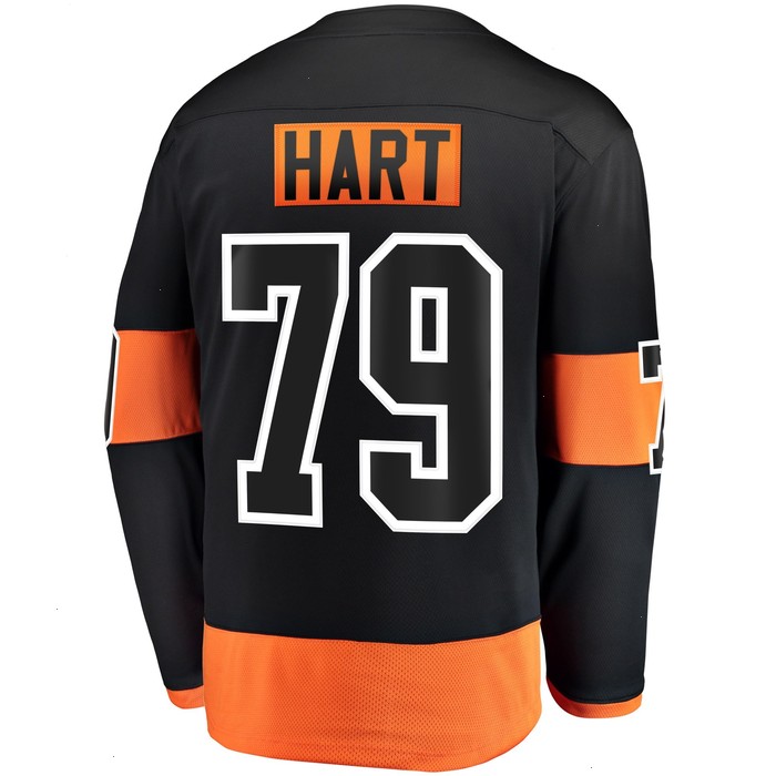 Carter Hart Philadelphia Flyers Fanatics Branded Alternate Premier Breakaway Player Jersey - Black