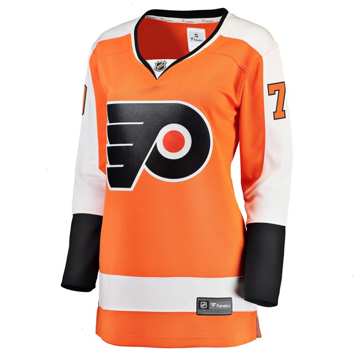 Carter Hart Philadelphia Flyers Fanatics Branded Women's Home Breakaway Player Jersey - Orange