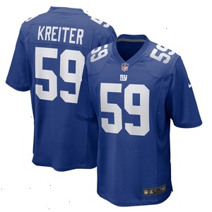 Casey Kreiter New York Giants Nike Team Game Jersey - Royal