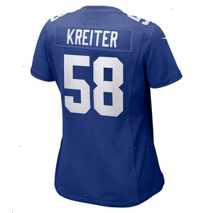 Casey Kreiter New York Giants Nike Women's Game Jersey - Royal