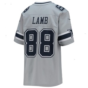 CeeDee Lamb Dallas Cowboys Nike Youth Inverted Team Game Jersey - Silver