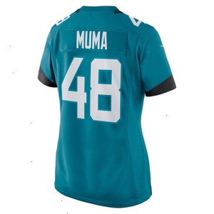 Chad Muma Jacksonville Jaguars Nike Women's Game Jersey - Teal