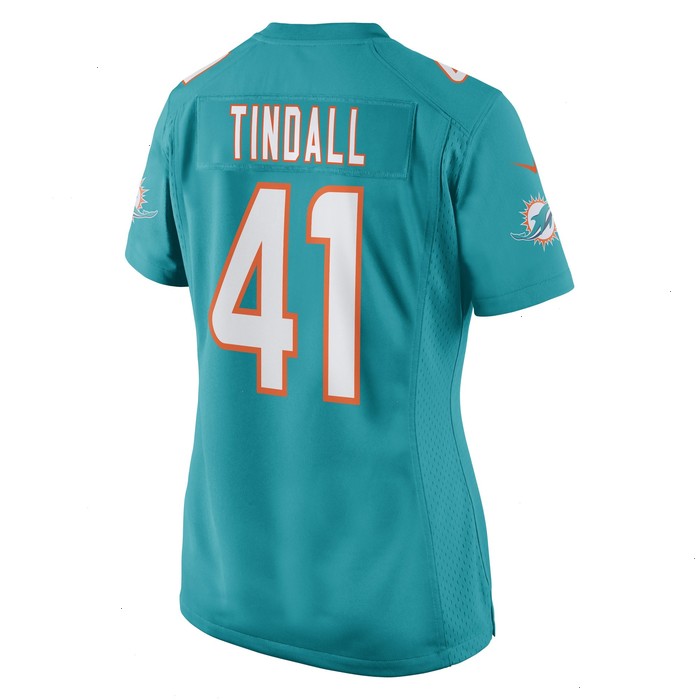 Channing Tindall Miami Dolphins Nike Women's Game Player Jersey - Aqua