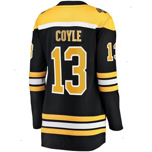 Charlie Coyle Boston Bruins Fanatics Branded Women's Home Breakaway Jersey - Black