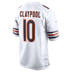 Chase Claypool Chicago Bears Nike Game Player Jersey - White