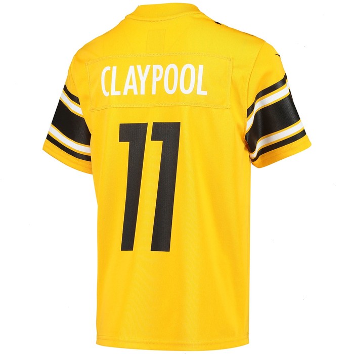 Chase Claypool Pittsburgh Steelers Nike Youth Inverted Team Game Jersey - Gold