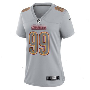 Chase Young Washington Commanders Nike Women's Atmosphere Fashion Game Jersey - Gray