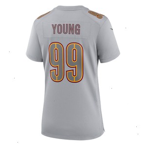 Chase Young Washington Commanders Nike Women's Atmosphere Fashion Game Jersey - Gray