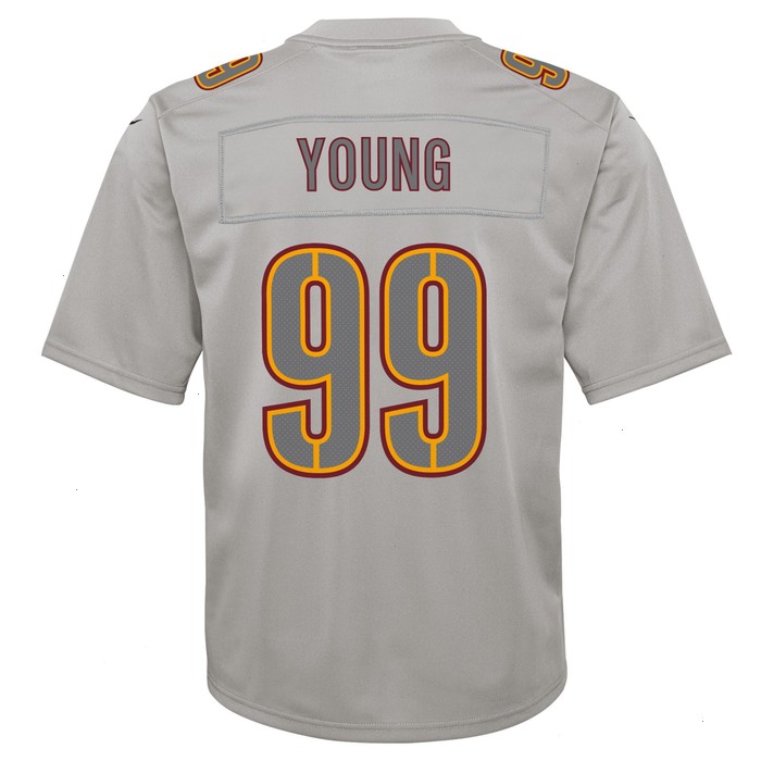 Chase Young Washington Commanders Nike Youth Atmosphere Fashion Game Jersey - Gray