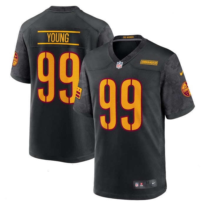 Chase Young Washington Commanders Nike Youth Game Jersey - Black