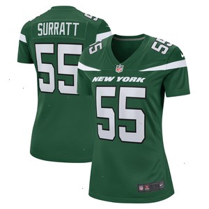 Chazz Surratt New York Jets Nike Women's Game Player Jersey - Gotham Green