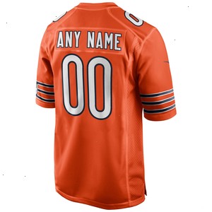 Chicago Bears Nike Alternate Custom Game Jersey - Orange