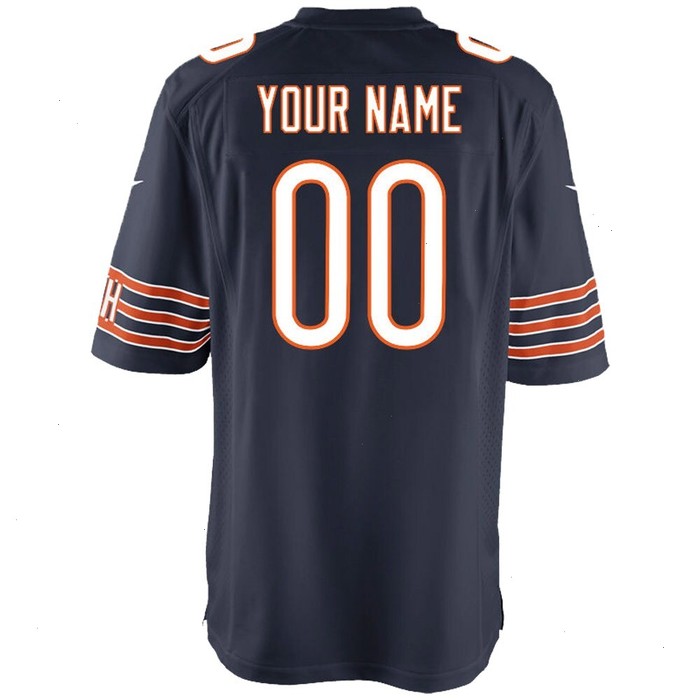 Chicago Bears Nike Youth Custom Game Jersey - Navy