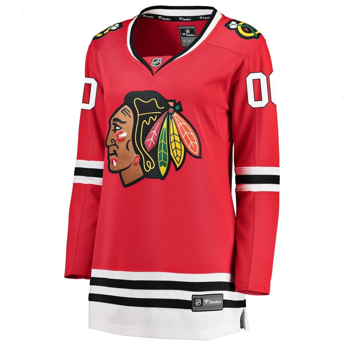 Chicago Blackhawks Fanatics Branded Women's Home Breakaway Custom Jersey - Red