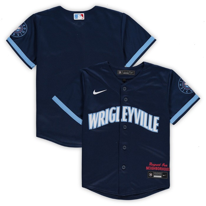 Chicago Cubs Nike Preschool MLB City Connect Replica Team Jersey - Navy