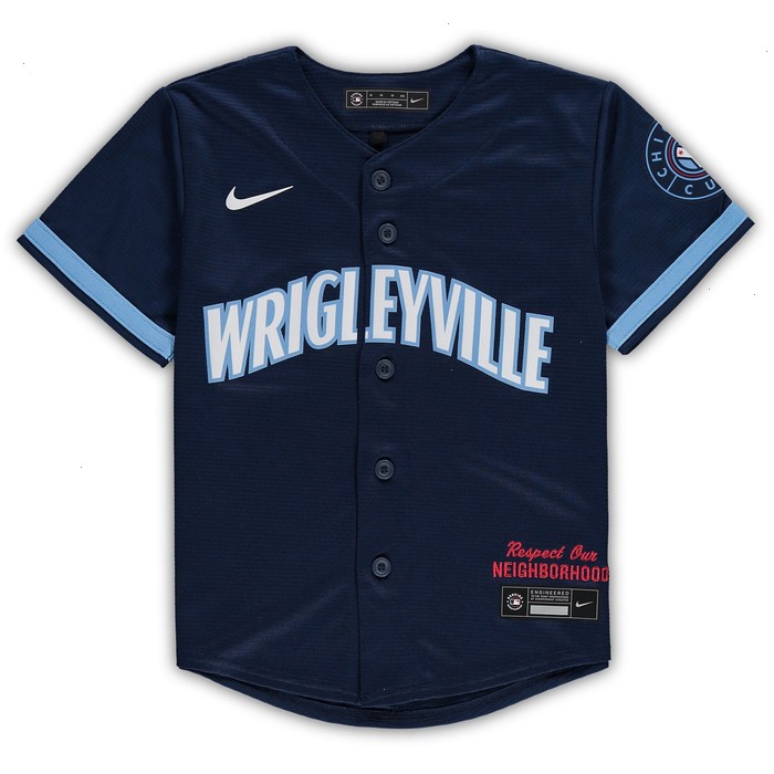 Chicago Cubs Nike Preschool MLB City Connect Replica Team Jersey - Navy