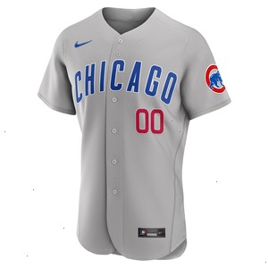 Chicago Cubs Nike Road Authentic Custom Jersey - Gray