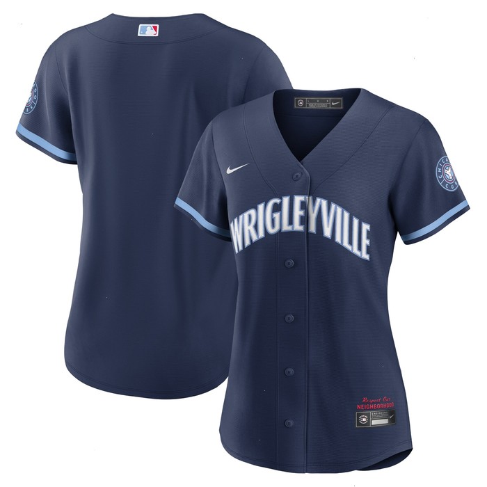 Chicago Cubs Nike Women's City Connect Replica Jersey - Navy