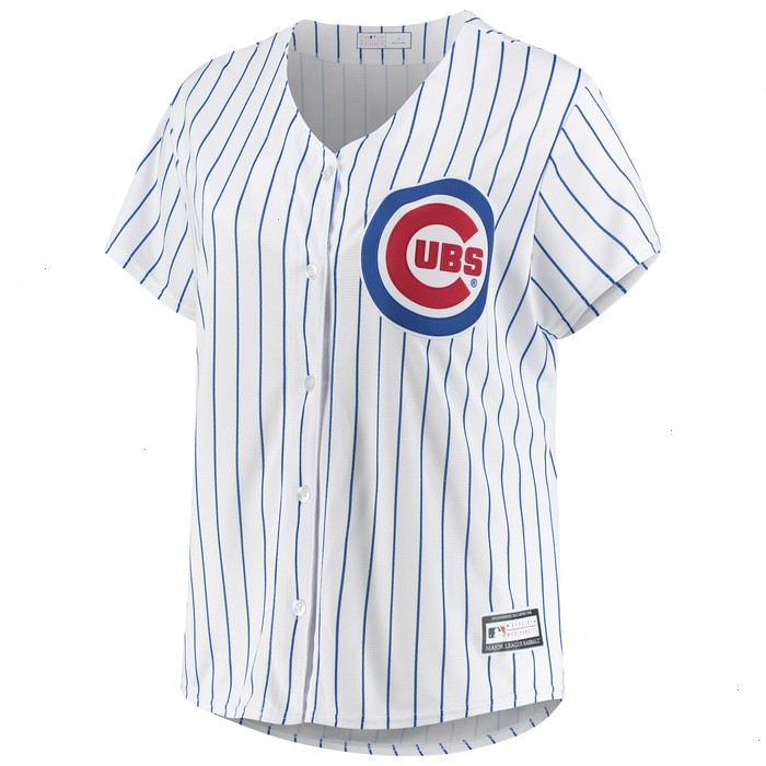 Chicago Cubs Women's Plus Size Sanitized Replica Team Jersey - White