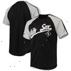 Chicago White Sox Stitches Button-Down Raglan Replica Jersey - Black