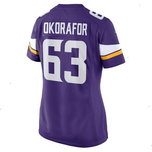 Chim Okorafor Minnesota Vikings Nike Women's Team Game Jersey - Purple