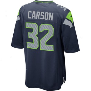 Chris Carson Seattle Seahawks Nike Game Player Jersey - Navy