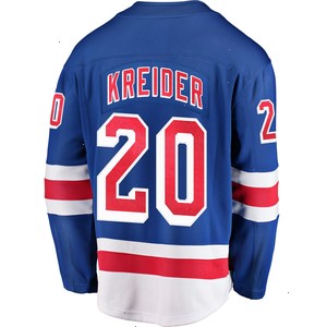 Chris Kreider New York Rangers Fanatics Branded Home Breakaway Player Jersey - Blue