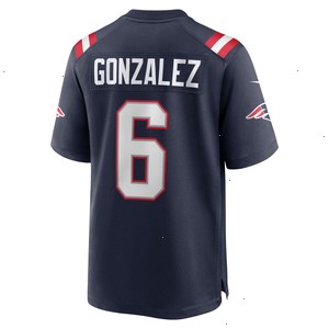 Christian Gonzalez New England Patriots Nike Team Game Jersey - Navy