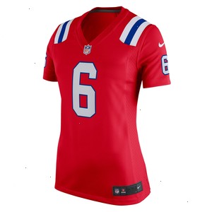 Christian Gonzalez New England Patriots Nike Women's Alternate Team Game Jersey - Red