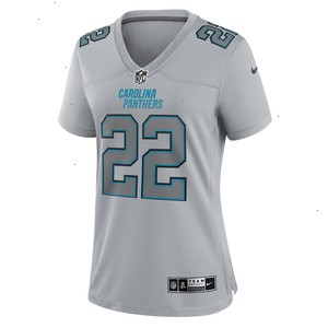 Christian McCaffrey Carolina Panthers Nike Women's Atmosphere Fashion Game Jersey - Gray