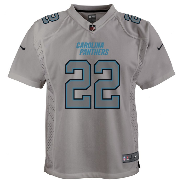 Christian McCaffrey Carolina Panthers Nike Youth Atmosphere Game Jersey - Gray