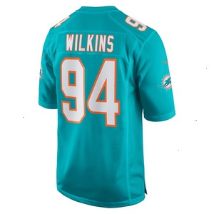 Christian Wilkins Miami Dolphins Nike Team Game Jersey - Aqua