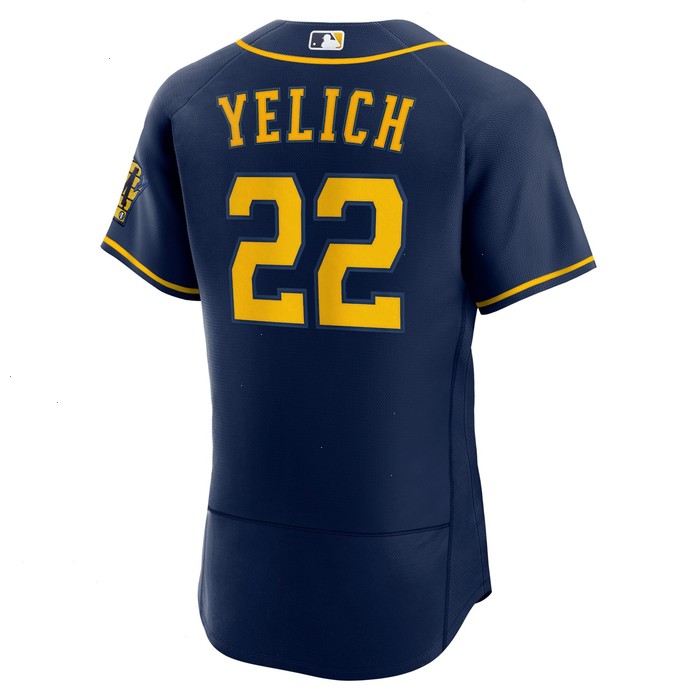 Christian Yelich Milwaukee Brewers Nike Alternate Authentic Player Jersey - Navy